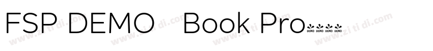 FSP DEMO   Book Pro字体转换